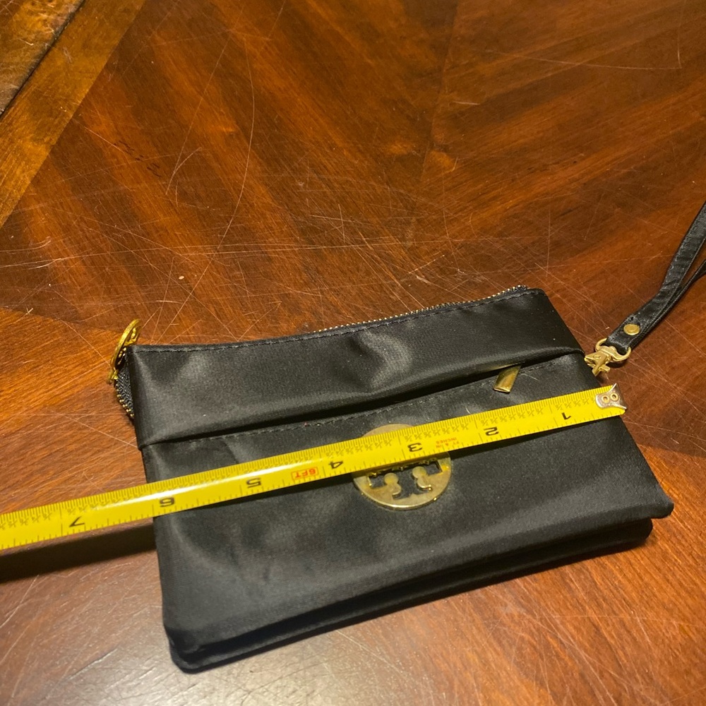 Tory Burch Black Nylon Wristlet with Gold Hardware - Picture 4 of 5